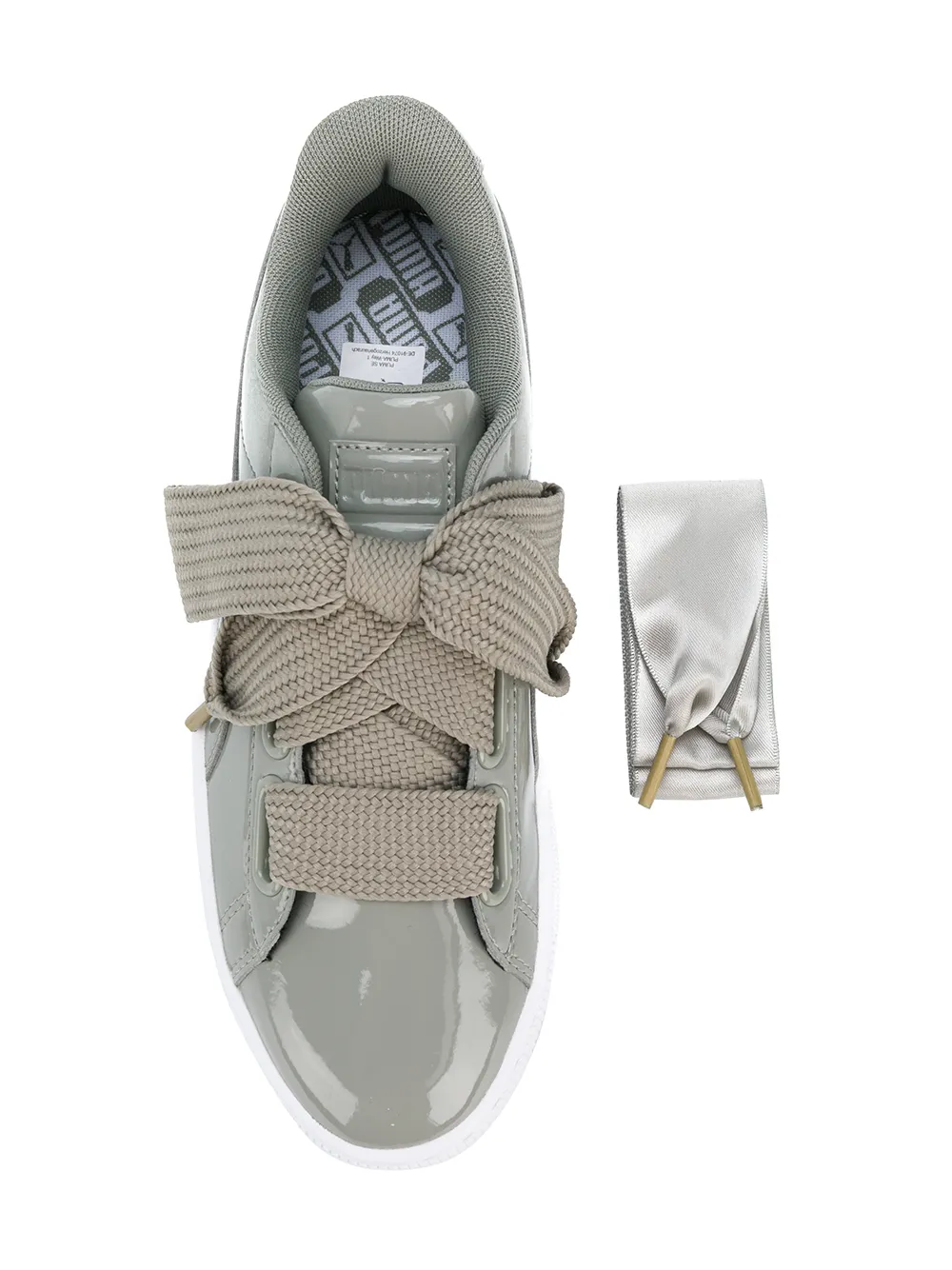 puma basket heart verdes