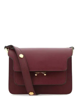 Marni Mini Trunk Shoulder Bag Red FARFETCH AE