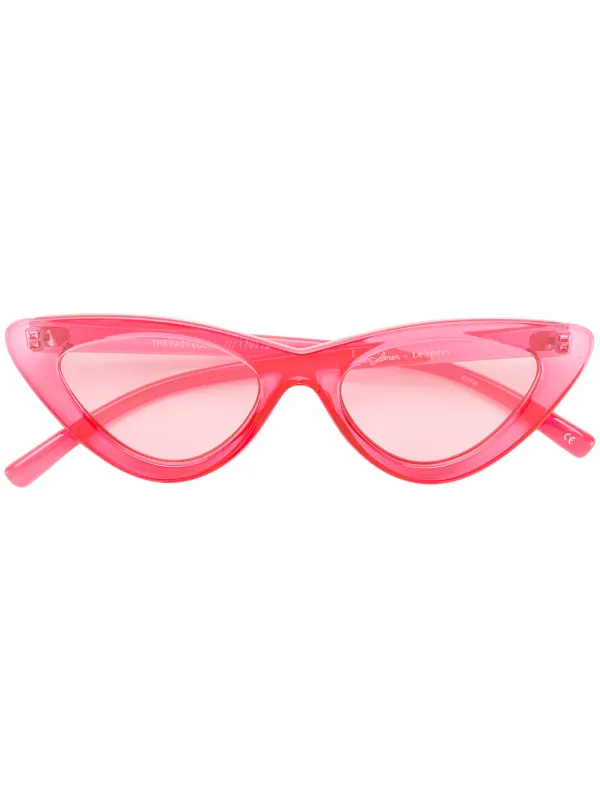 le specs pink sunglasses