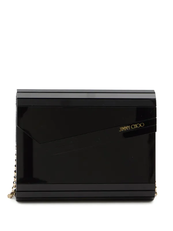 ハンドバッグ Jimmy Choo CANDY COC Handbags clutch bag in acrylic fabric Jimmy Choo Candy Clutch Bag | Black | FARFETCH