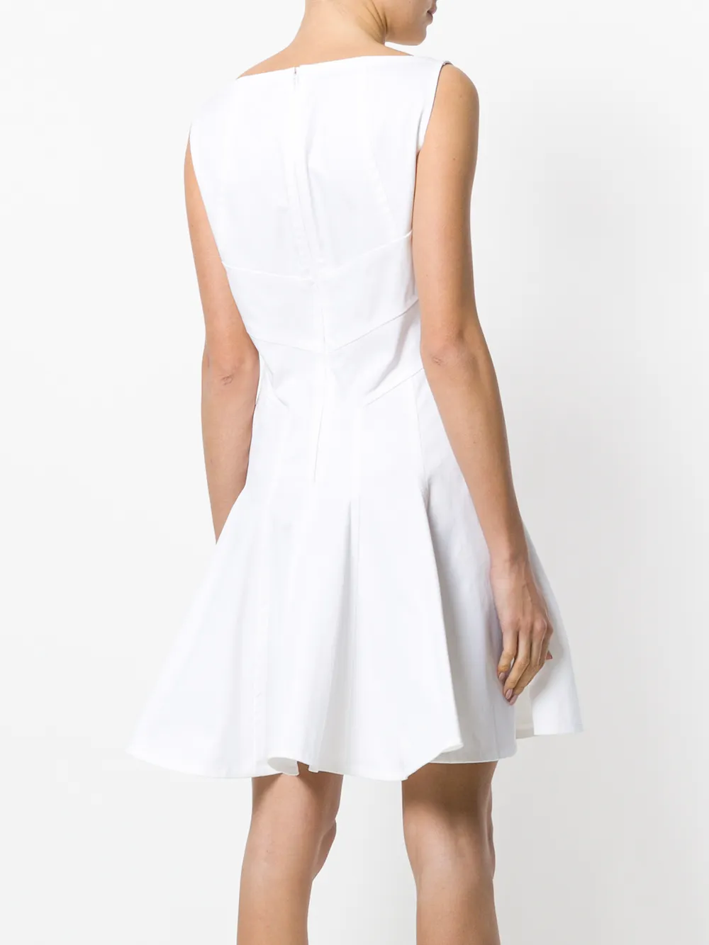 DSQUARED2 Popeline jurk met V-hals Wit