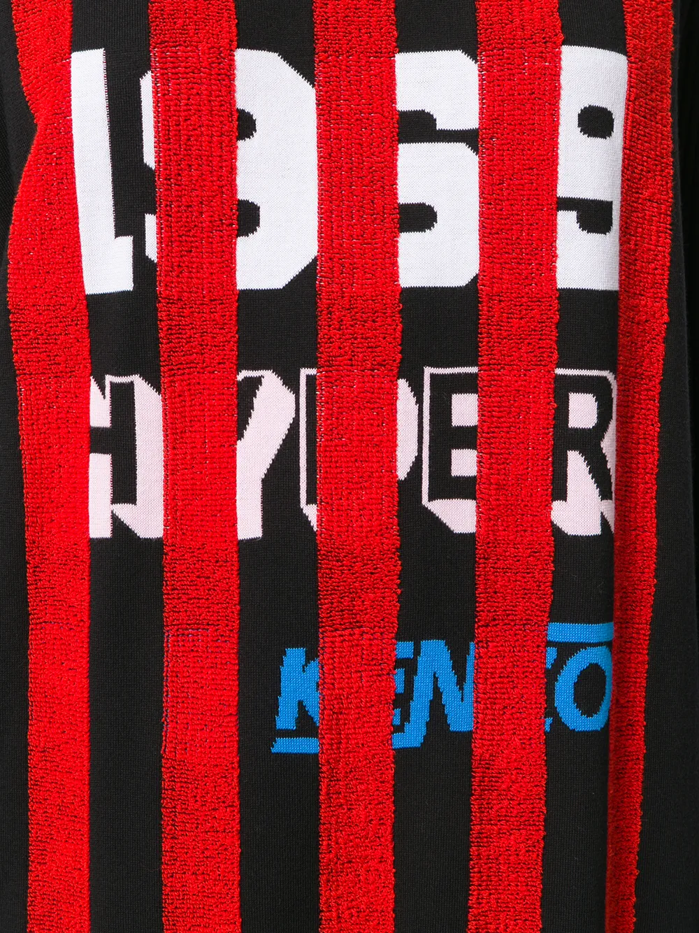 Kenzo Hyper print gebreide jurk Zwart