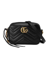 gucci black mini gg marmont 2.0 backpack