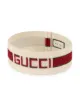 Image 2 of Gucci red and white Elastic Gucci stripe headband