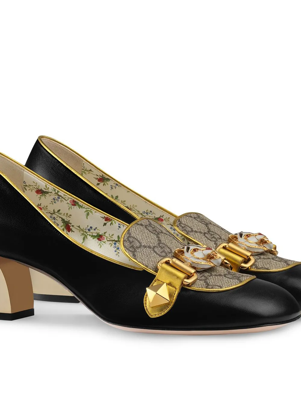 gucci mid heel pump
