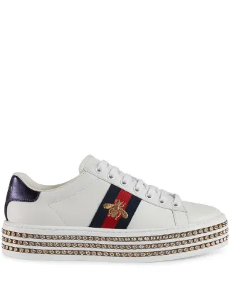 Gucci Ace With Crystals - Farfetch