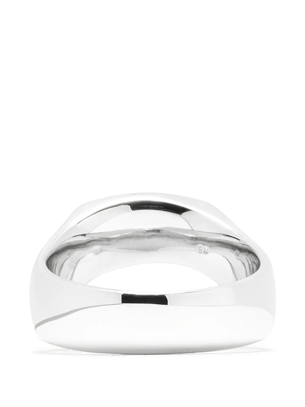 Tom Wood Cushion Satin Signet Ring | Metallic | FARFETCH GE