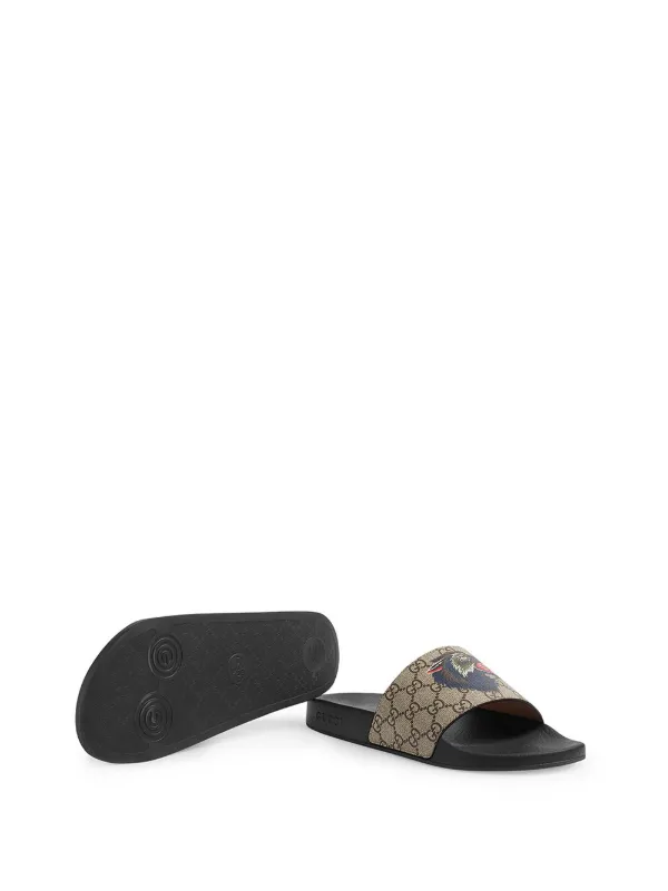 gucci wolf flip flops