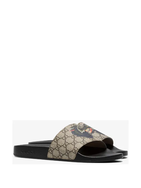 gucci slides wolf head
