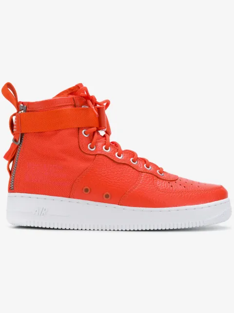 Nike SF Air Force 1 Mid "Team Orange" sneakers