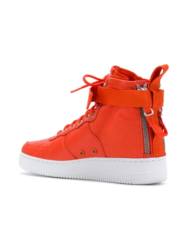 Nike Sf Air Force 1 Sneaker Boots in Orange