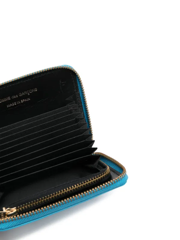 Comme Des Garcons Wallet all around Zipped Wallet Blue FARFETCH AZ