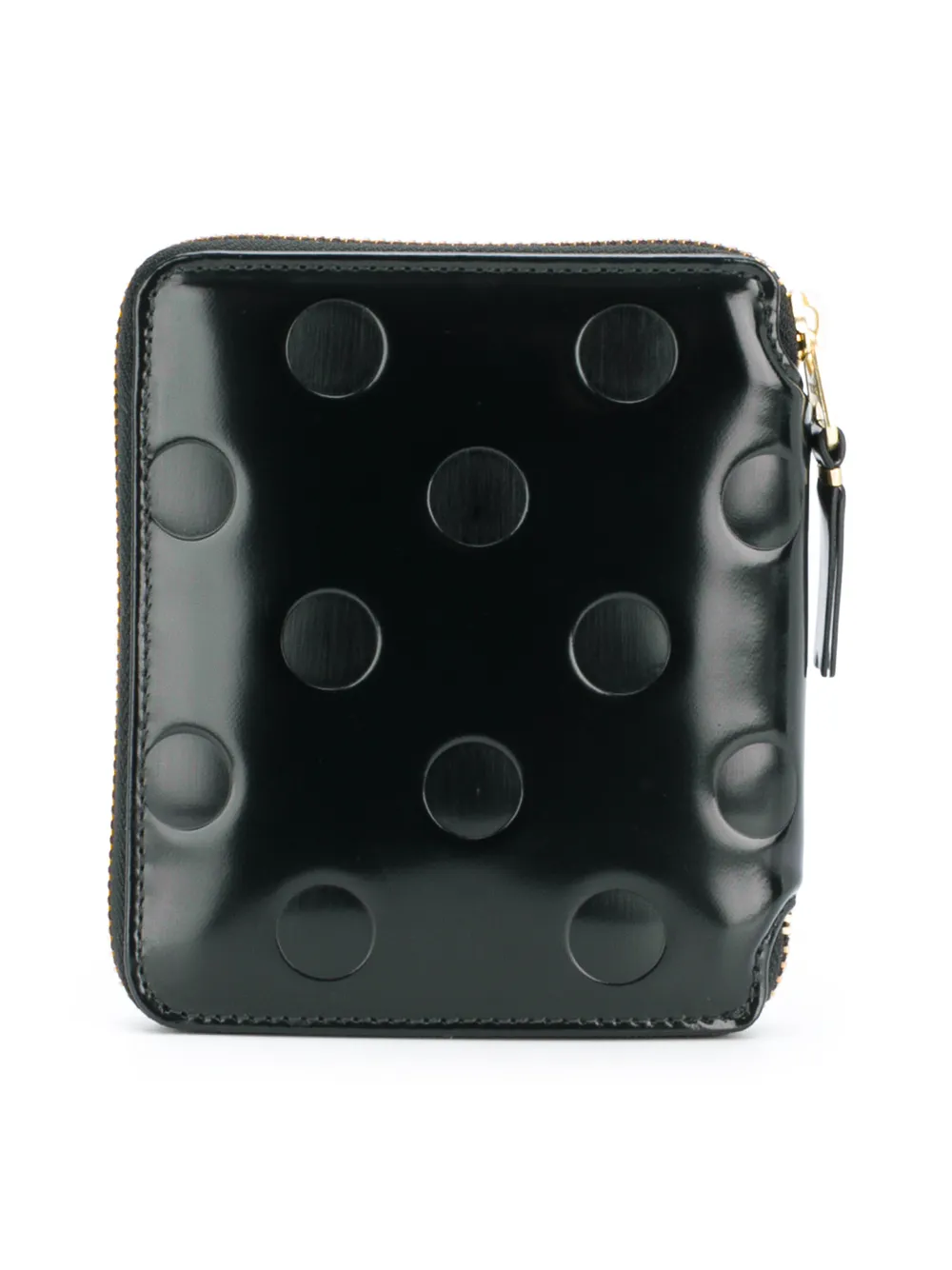 Comme Des Garçons Wallet puntdetail portemonnee met ritssluiting - Zwart