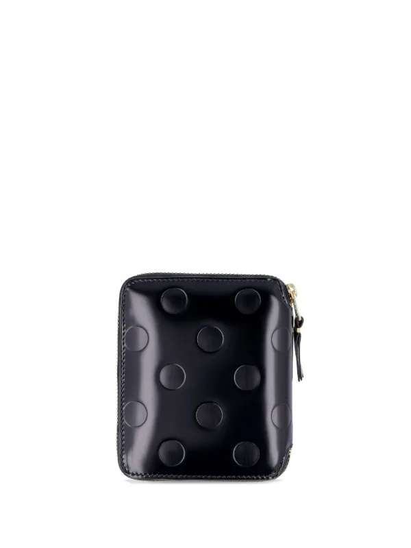 Comme Des Garçons Wallet Polka Dots Embossed 財布 | ブラック