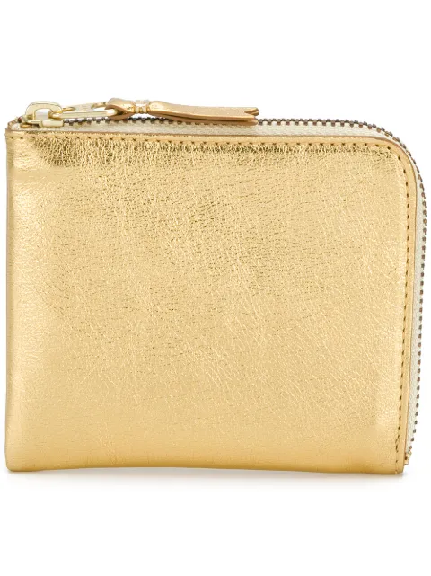 Comme Des Garçons Wallet metallic zipped wallet