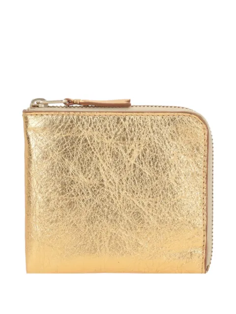 Comme Des Garçons Wallet metallic zipped wallet