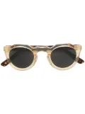 Lesca round tinted sunglasses - Brown