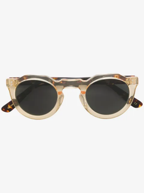 Lesca round tinted sunglasses