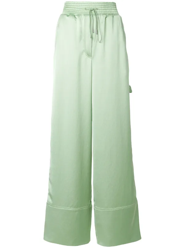 off white wide leg pants