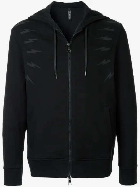 Neil Barrett Kapuzenjacke mit Blitzen
