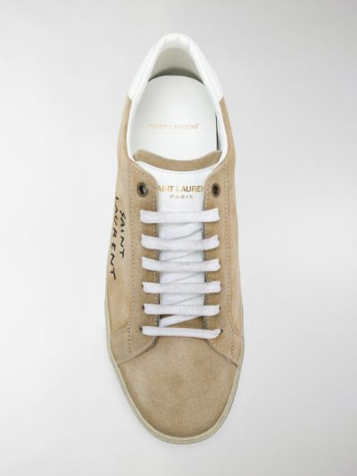 brown saint laurent sneakers