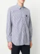 Comme Des Garçons Play Gestreiftes Hemd mit Herz-Patch