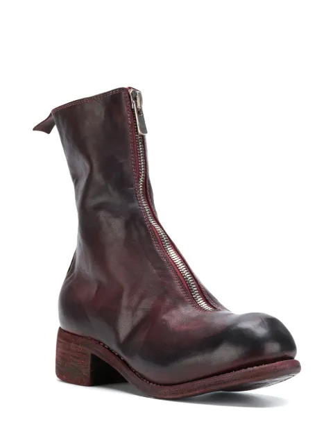 guidi front zip loafers