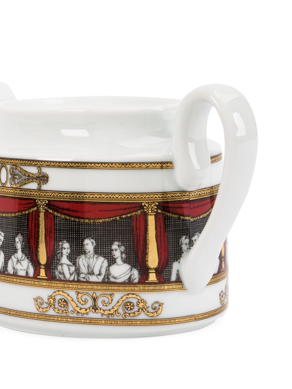 Shop Fornasetti Don Giovanni Sugar Bowl In White