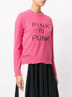 valentino pink sweater