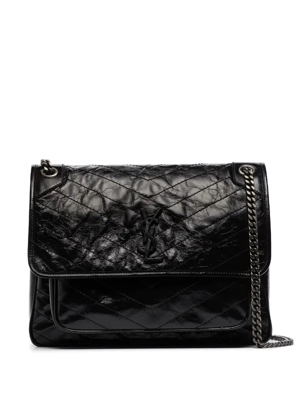 Ysl niki black chain hot sale