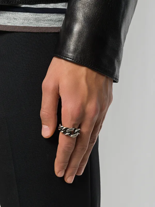 WERKSTATT:MÜNCHEN Mixed Chain Ring | Metallic | FARFETCH GE
