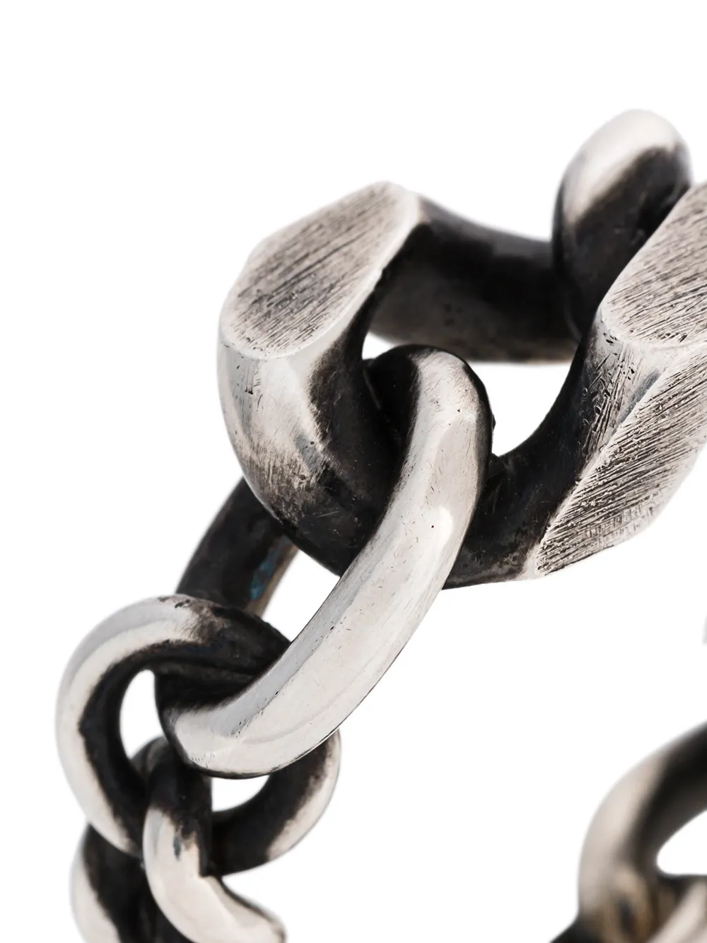  Werkstatt:münchen Ring Mit Kettendetails   Metallic 