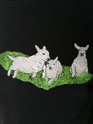 embroidered lamb T-shirt展示图