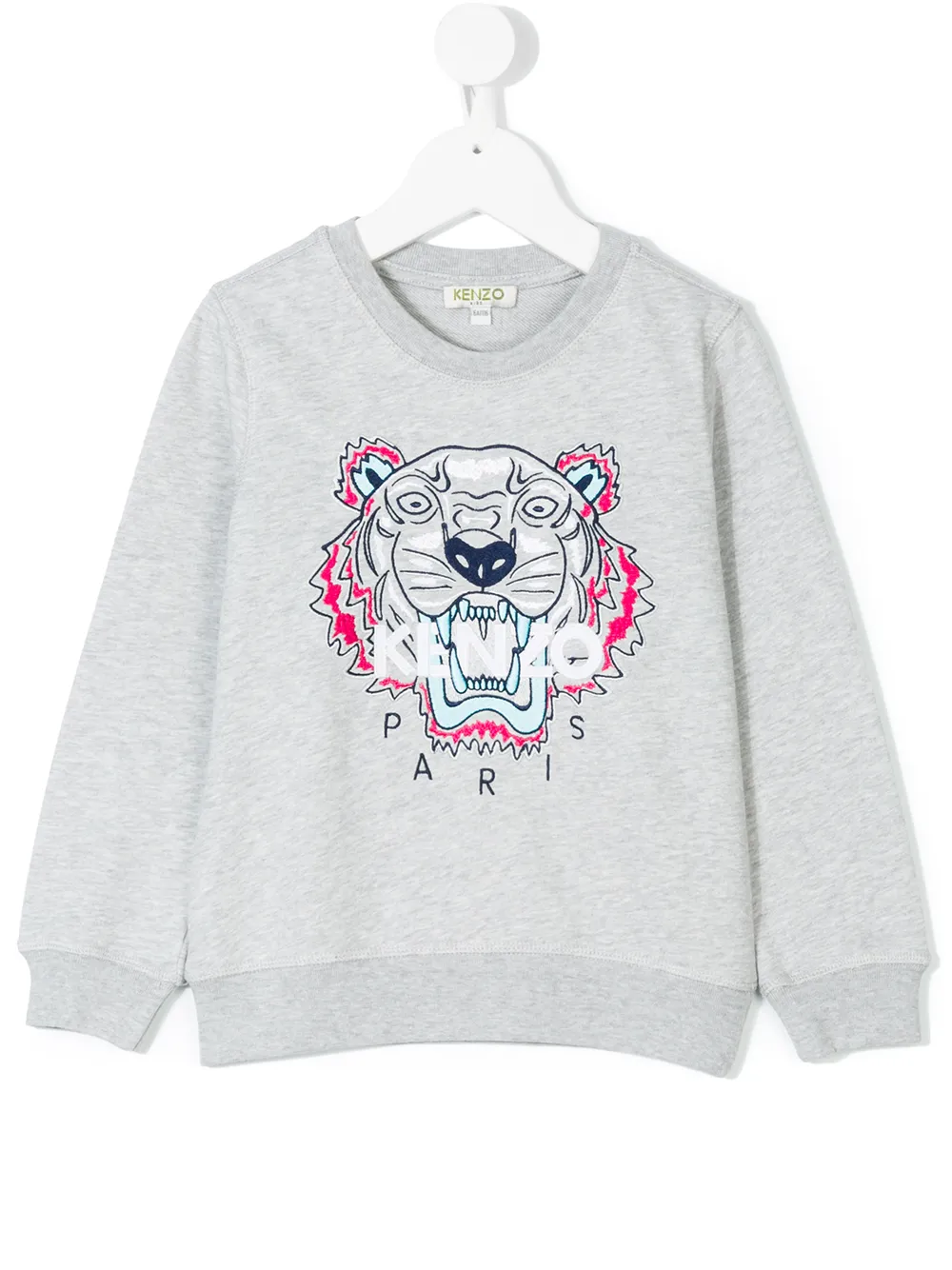 фото Kenzo kids толстовка с рисунком тигра