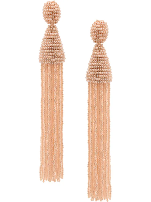 Oscar De La Renta ビーズタッセル イヤリング 通販