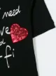 Dolce & Gabbana Kids تيشيرت مزين بشعار قلب