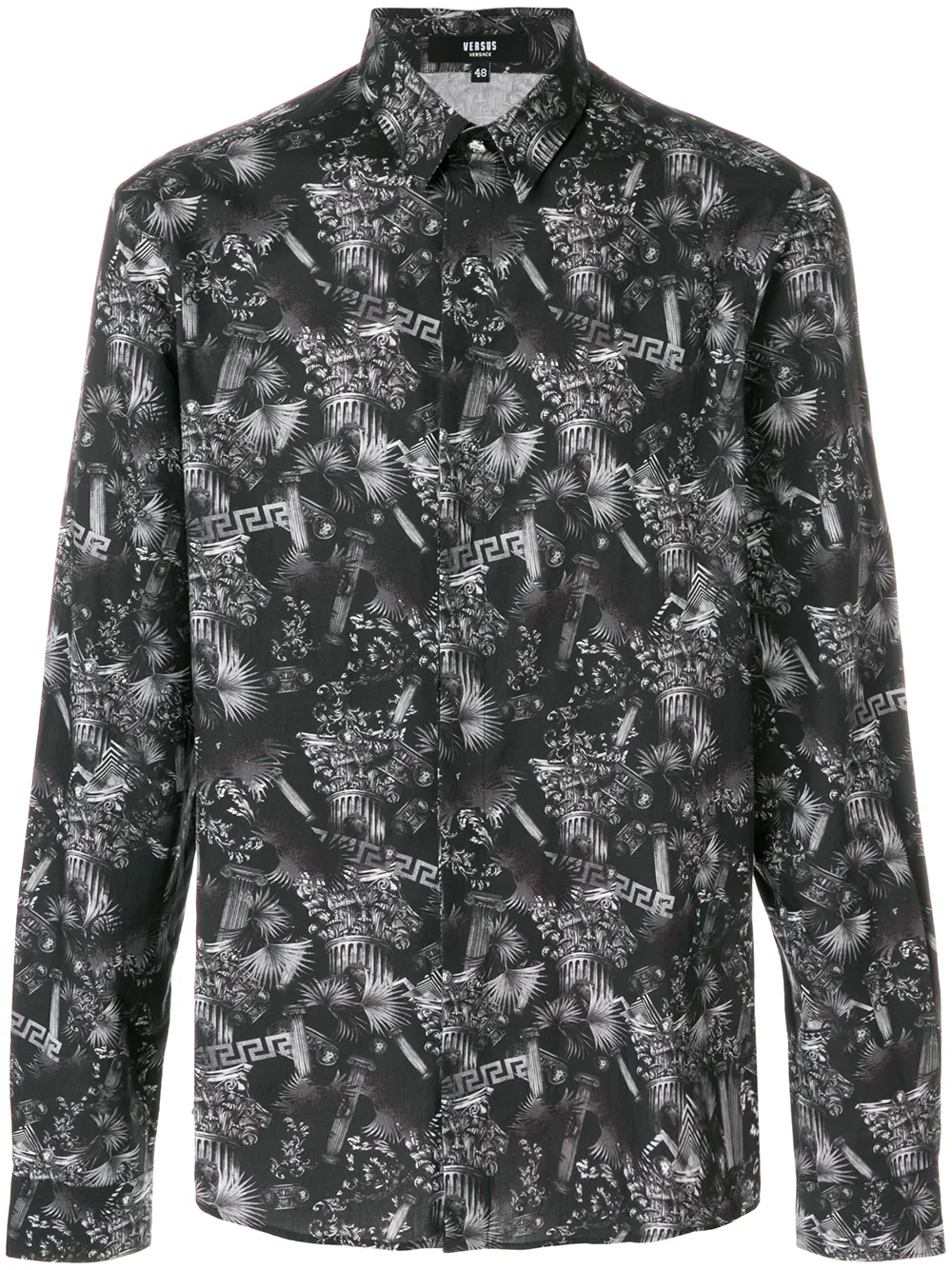 versus 希腊风石柱印花衬衫