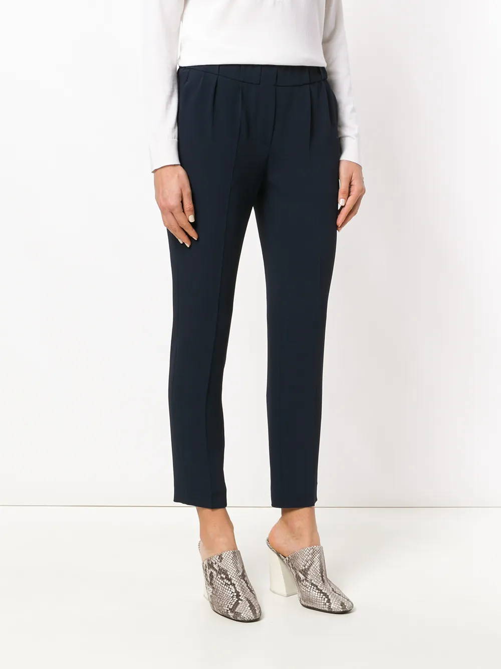 Brunello Cucinelli Tapered Cropped Trousers - Farfetch