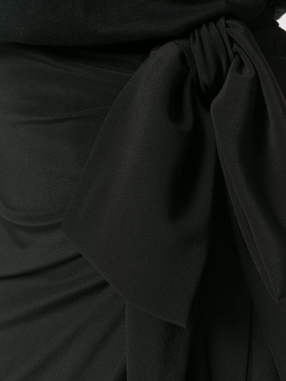 фото Saint laurent асимметричная драпированная юбка