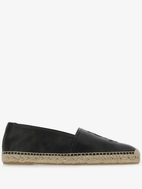 Saint Laurent embroidered monogram espadrilles