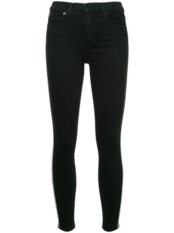 skinny jeans with white line
