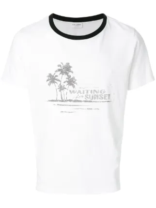 Saint Laurent distressed-effect Printed 