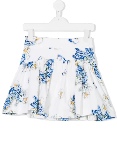Monnalisa floral ruffle skirt