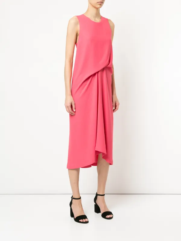sies marjan pink dress Sies Marjan - Portia Marocaine Center Ruched Dress - Soft Pink