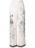 Prada floral sketch trousers - Pink