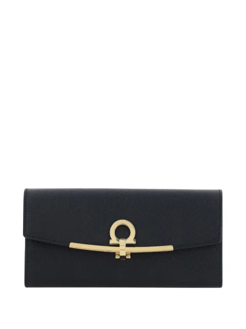 Ferragamo Gancini flip-lock leather purse