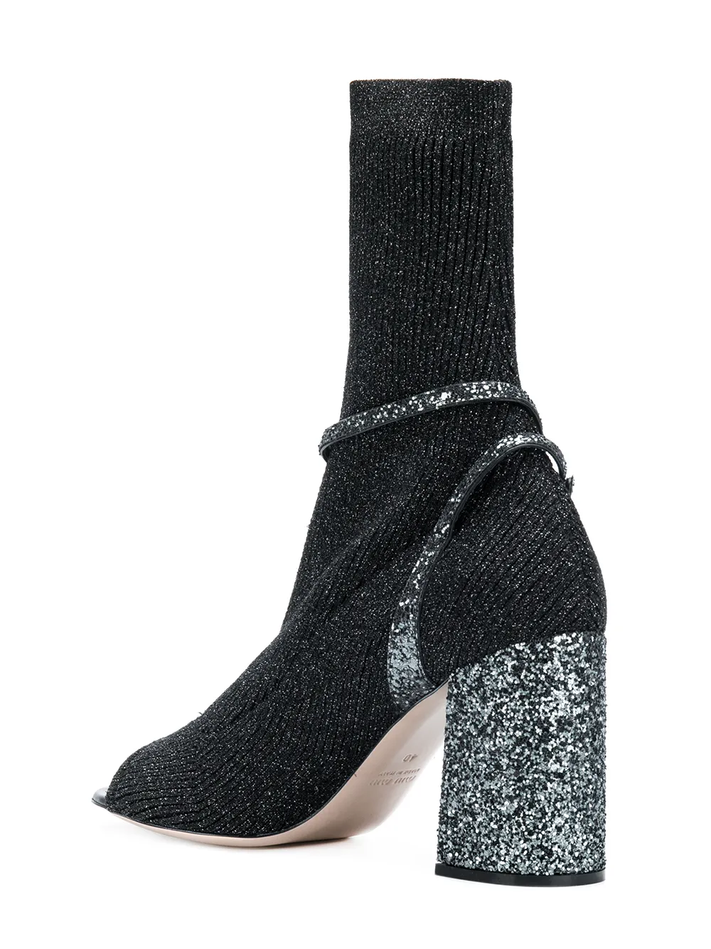 Miu Miu botines estilo calcetÃn y sandalias - Negro - Miu Miu | Mystilo