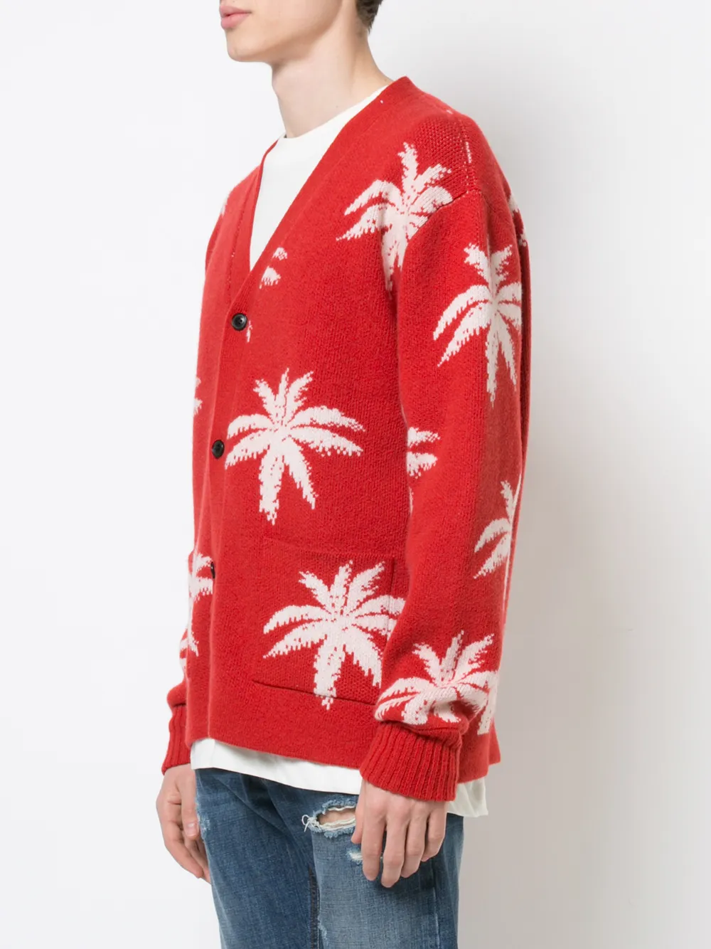 amiri palm cardigan