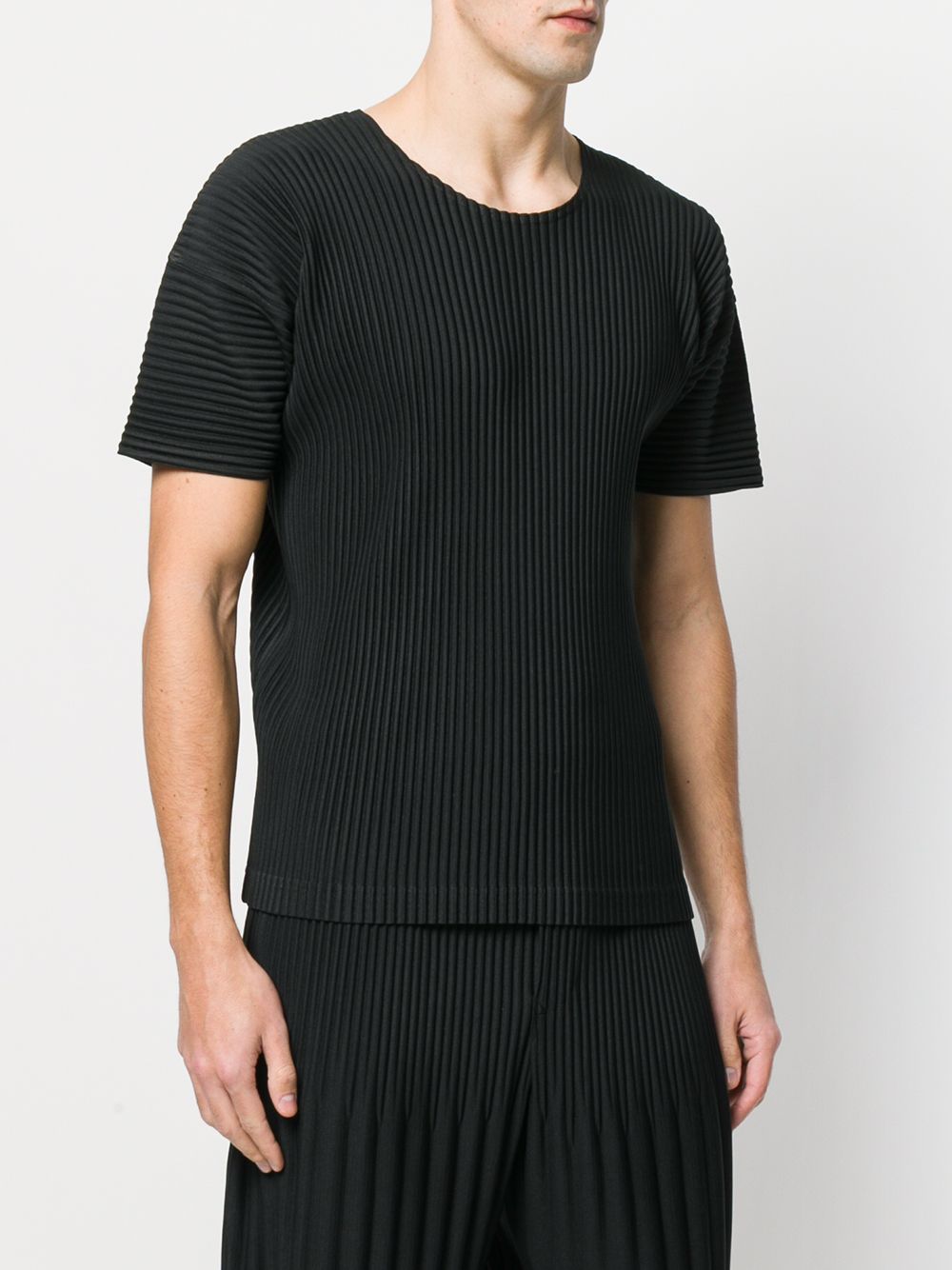 фото Homme Plissé Issey Miyake футболка с ребристой фактурой