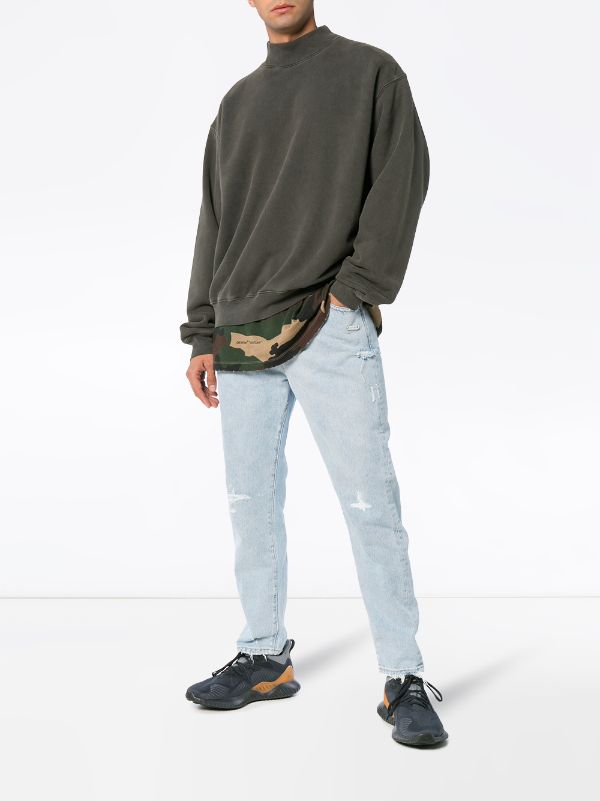 yeezy mock neck sweatshirt